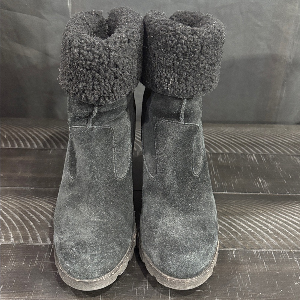 UGG Black Women's Kyra wedge boots - Picture 3 of 7